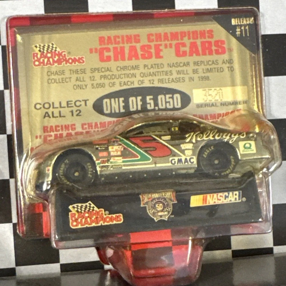 NASCAR‎ Chase Car Collection 12 Total Cards 1998 Racing Champions 50th Anniv.